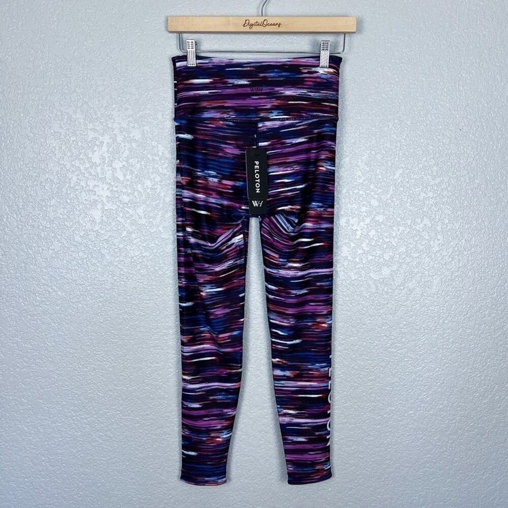 Peloton Reversible NWT Melody High-Waist Leggings S Tie-Dye Stripe 7/8 Tights - Picture 7 of 14